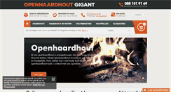 Desktop Screenshot of openhaardhout-gigant.nl